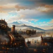 Image result for Dystopian Steampunk