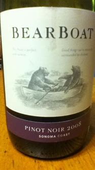Image result for BearBoat Pinot Noir