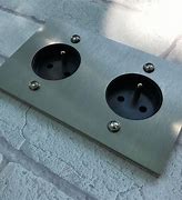 Image result for Prise Murale Double Inox