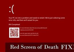 Image result for Computer Black Screen with Red Pixels Restarts