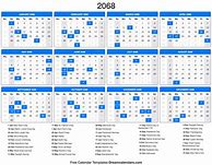 Image result for 2068 Calendar