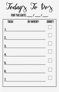 Image result for Large Printable to Do List