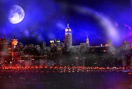 Image result for City Night Time Aerial Photo Neon