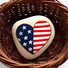 Image result for Heart American Flag On a Rock