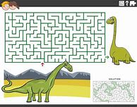 Image result for Labyrinthe A Imprimer Dinosaure