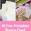 Image result for Editable Recipe Card Template