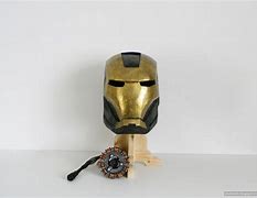 Image result for Black and Gold Iron Man Helmet