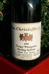 Image result for Jos Christoffel Jr Christoffel Prum Urziger Wurzgarten Riesling Auslese