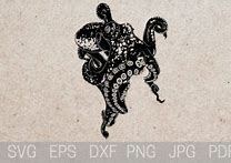 Image result for Octopus Stencil SVG