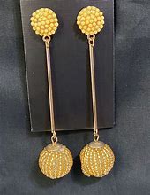 Image result for Gold Bead Earrings