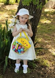 Image result for Girl in Easter Basket