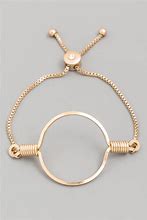 Image result for Gold Circle Bracelet