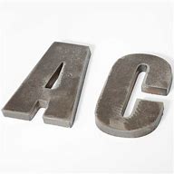 Image result for 1 Inch Metal Letters