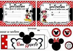 Image result for Mickey and Minnie Mouse Invitations