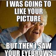 Image result for Thin Eyebrows Meme