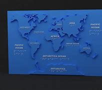 Image result for 3D Printed World Map