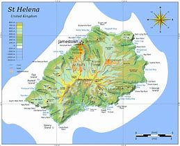 Image result for Ilha De Santa Helena Mapa