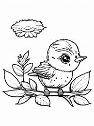 Image result for Baby Bird Coloring