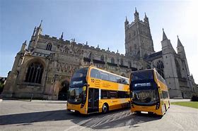 Image result for Yellow Stagecoach Bus