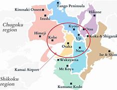 Image result for Kyoto Nara Osaka Japan Map