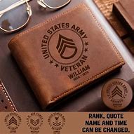 Image result for Personalized Wallets for Men Veteran