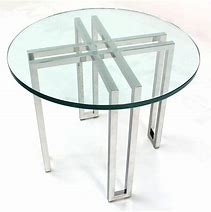 Image result for Chrome Table Base for Glass Top