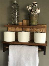 Image result for Rustic Bath Towel Holder