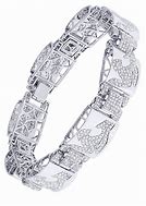 Image result for 24K White Gold Bracelet