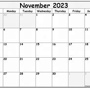 Image result for November Month Calendar