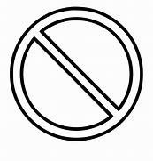 Image result for No Sign Clip Art Black and White