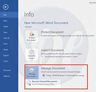 Image result for Recover Unsaved Word Document