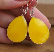 Image result for Sparkly Yellow Earrings