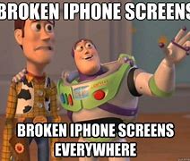 Image result for iPhone Cracked Screen Meme