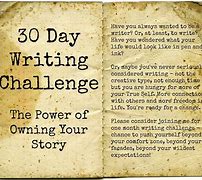 Image result for 30-Day Writing Challenge Fiction