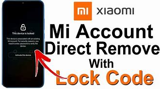 Image result for How to Unlock mi Account