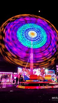 Image result for Fairground at Night