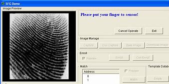 Image result for Fingerprint Sensor Windows 1.0