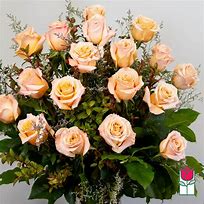 Image result for Peach Pink Rose Bouquet Flowers