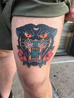 Image result for Traditional Black Panther Tattoo