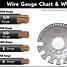 Image result for Wire Gauge Chart Actual Size