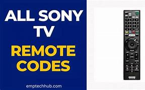 Image result for Sony Tv Remote Codes