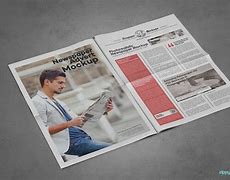 Image result for Full Page Newspaper Ad Mockup
