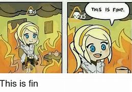 Image result for This Is Fine Meme Anime Girl