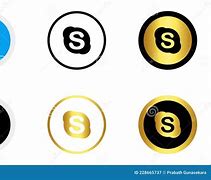 Image result for Gold Skype Logo