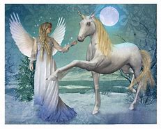 Image result for Angel with Unicorn