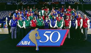 Image result for NBA 50th Anniversary Banner