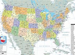 Image result for Political Map of USA States