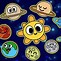 Image result for Solar System Cartoon Black Background