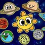 Image result for Solar System Cartoon with Color with Size