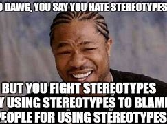 Image result for Stereotype Meme
